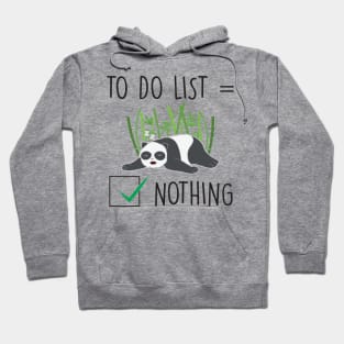 Slothful Panda lazy panda Hoodie